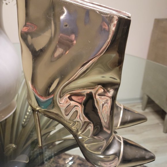 Alexander Vauthier silver metallic high heeled boots - Picture 7 of 7